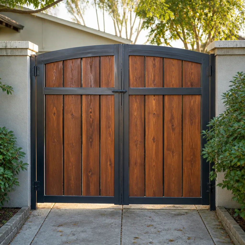 Wood & steel frame